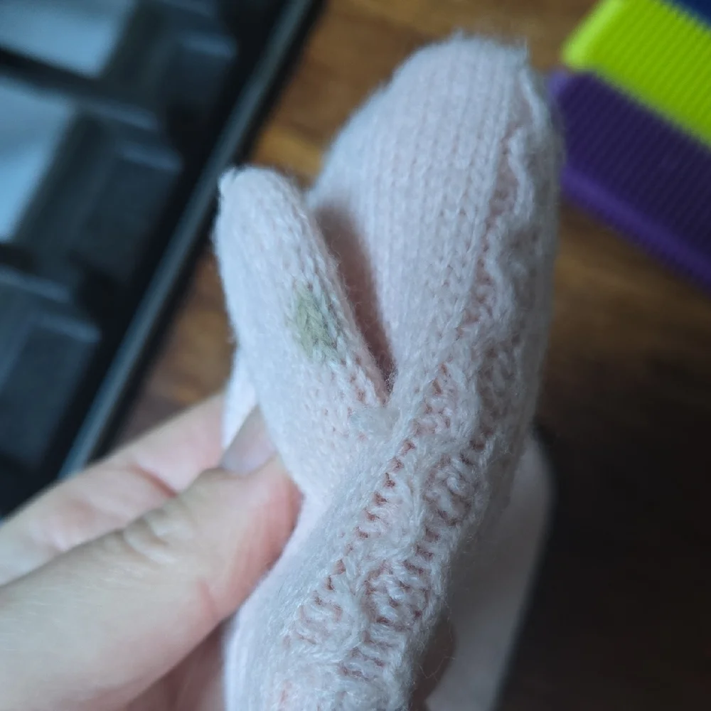H&M Soft Pink Kids Mittens